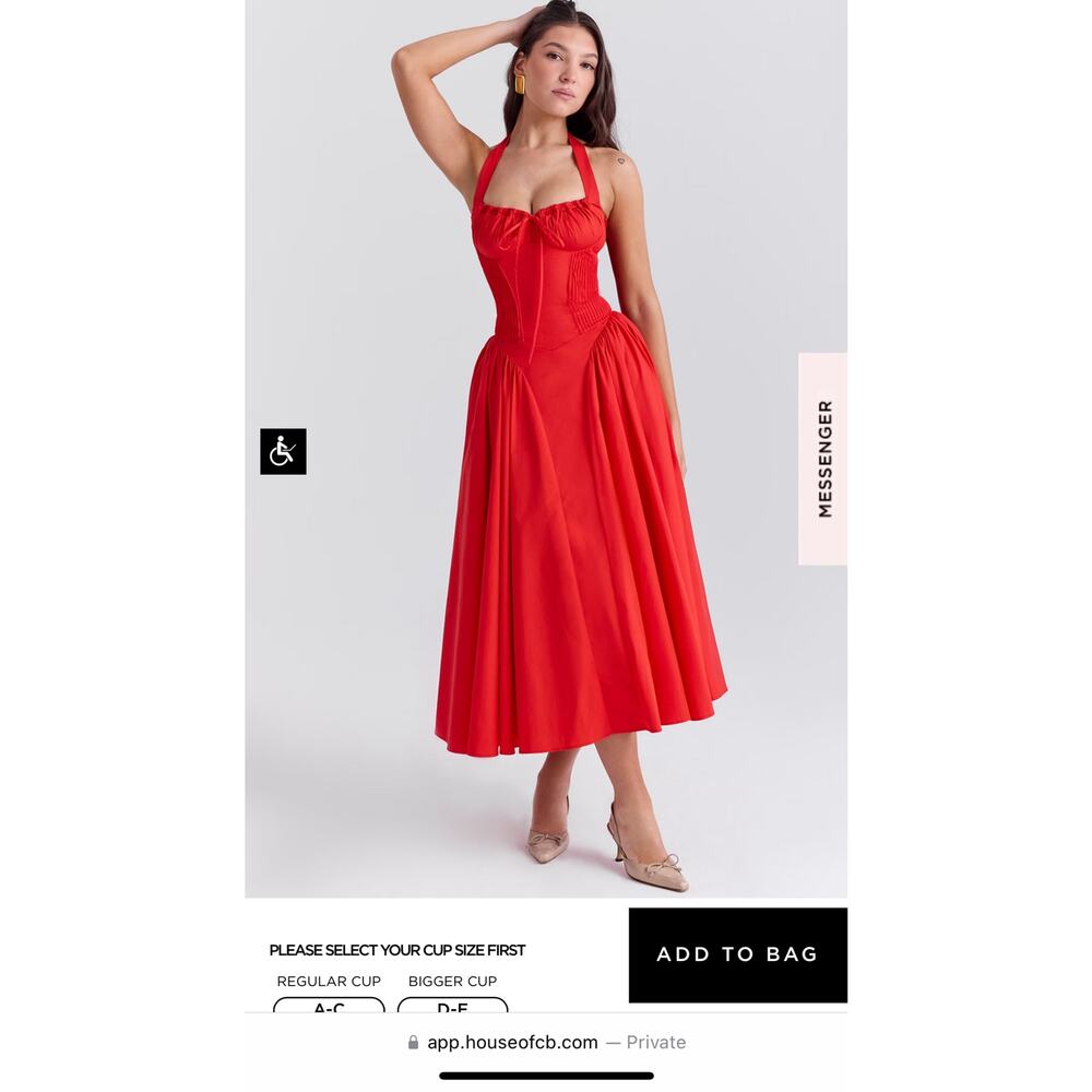 ADABELA $276 Small
ITALIAN TOMATO COTTON HALTER SUNDRESS $255 - Picture 2 of 10